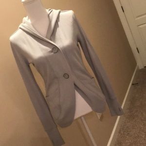 Nice light grey hooded sweater